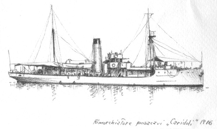 1916 - Rimorchiatore posacavi 'Cariddi'